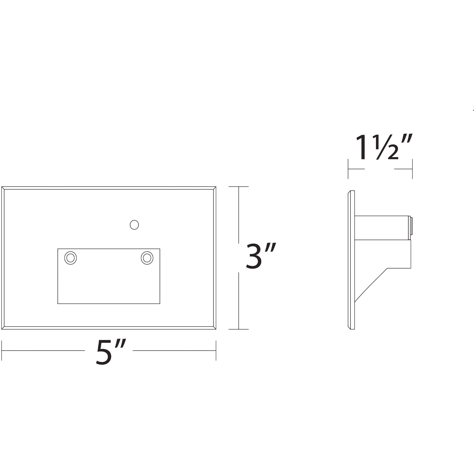 Tyler 120 3.8 watt White Step and Wall Lighting in Amber, WAC Lighting