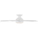 Odyssey 52 inch Matte White Flush Mount Ceiling Fans, Smart Fan