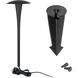 Round 12 5.8 watt Black Path and Area Light in 2700K Warm LED, WAC Landscape