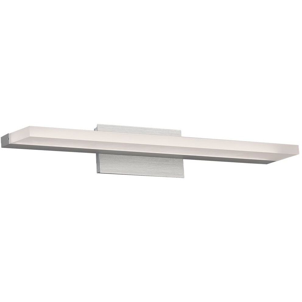 WAC Lighting WS 85618 AL Level LED 19 inch Brushed Aluminum Bath Vanity Wall Light dweLED