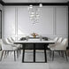 Cyllindra LED 29 inch Black Chrome Chandelier Ceiling Light in Black/Chrome, dweLED