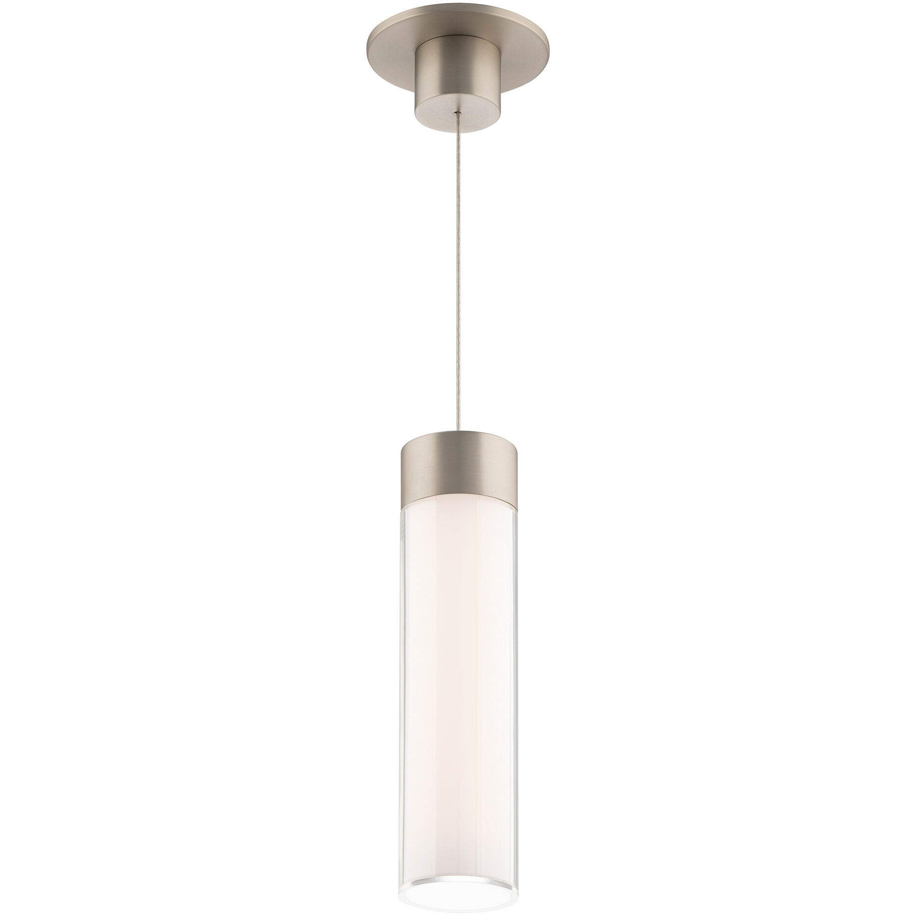WAC Lighting PD 240212 CS BN Twist N Lite LED 3 inch Brushed Nickel Pendant Ceiling Light