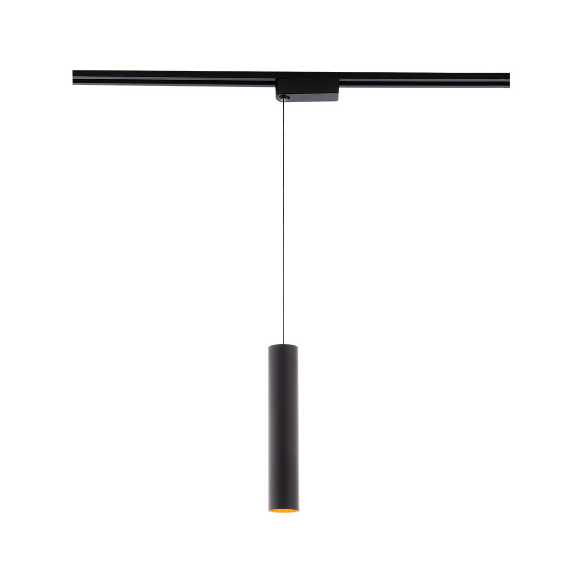 Silo Pendants 1 Light 120 Black/Black Track Head Ceiling Light in 3500K, H Track