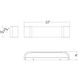 Melrose LED 22 inch Aged Brass Bath Vanity & Wall Light, dweLED