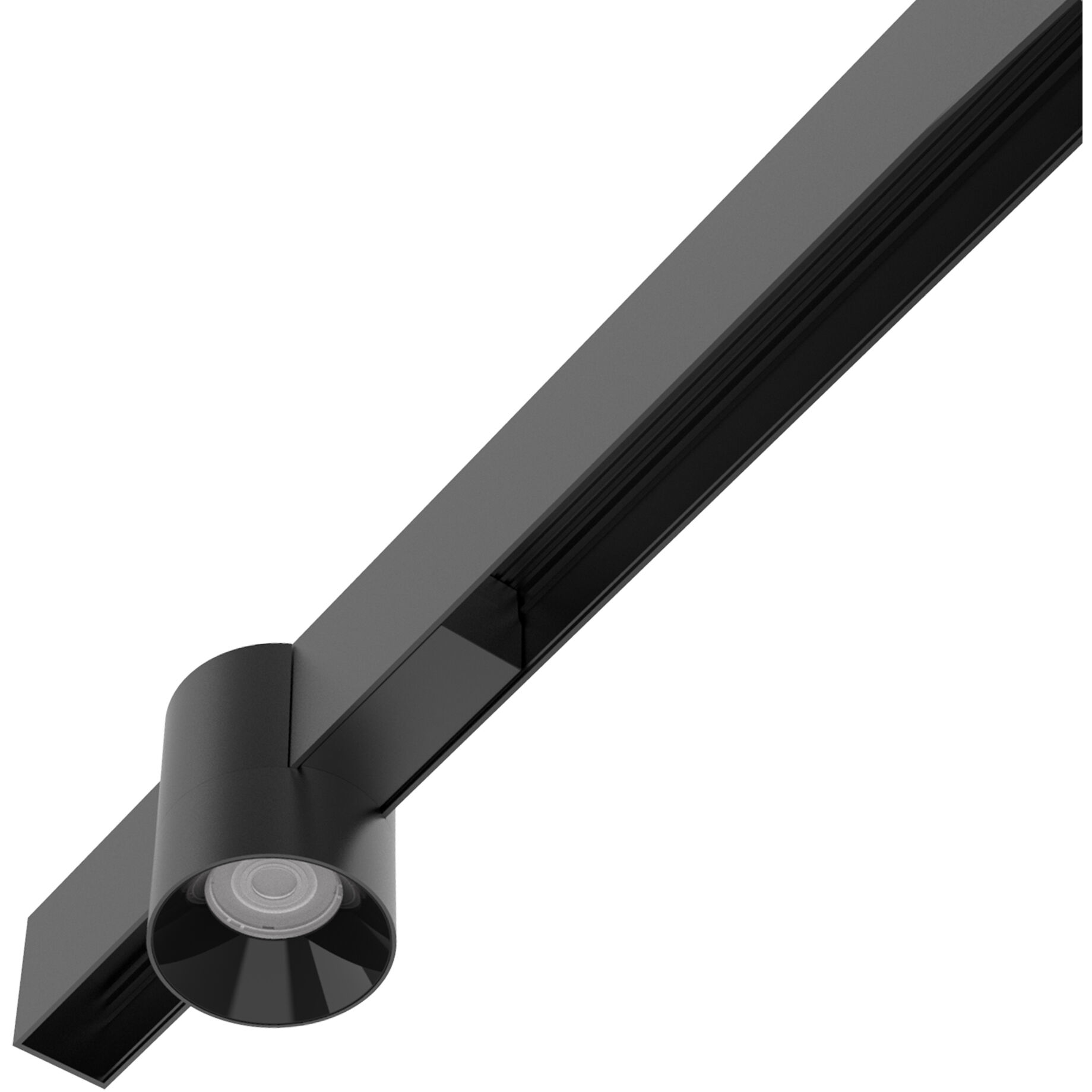 Ventrix 1 Light 48 Black Track Fixtures Ceiling Light