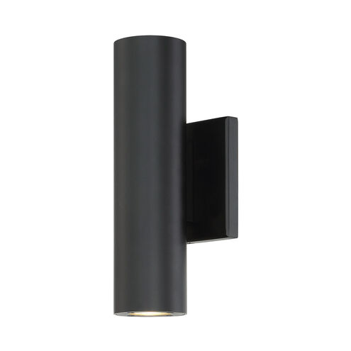 Caliber LED 10 inch Black Outdoor Wall Light in 10in, dweLED