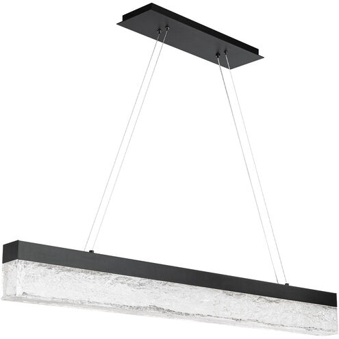 Effervescent Linear Pendant Ceiling Light in Black, dweLED