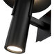 Ventt LED 15 inch Black Outdoor Wall Light, dweLED
