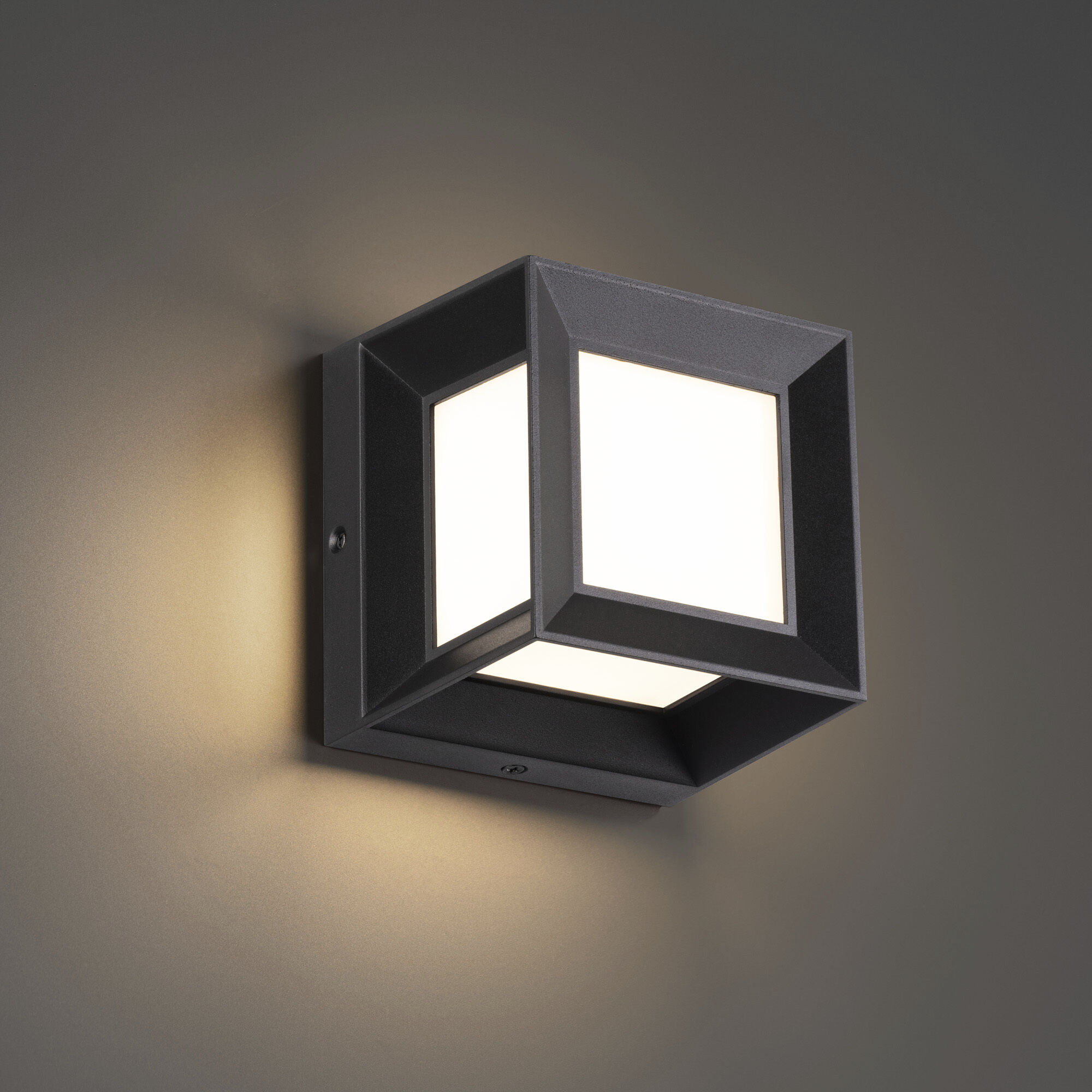 Argo LED 5 inch Black Outdoor Wall Light, dweLED