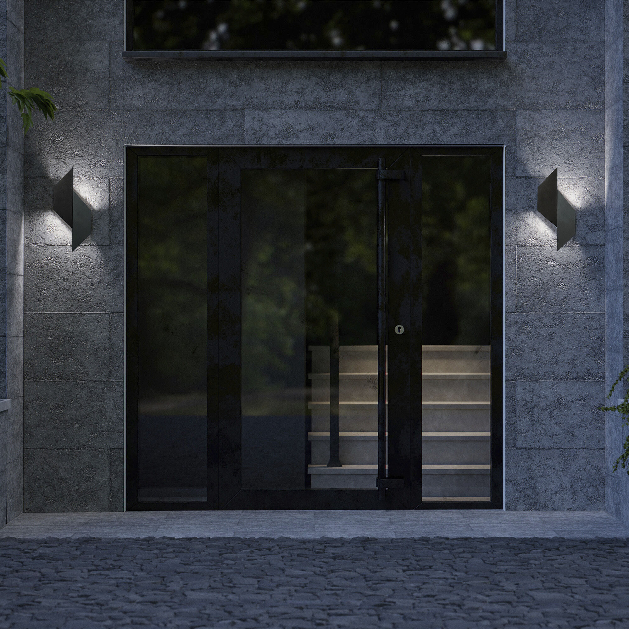 Alternate LED 18 inch Black Outdoor Wall Light in 4000K, dweLED