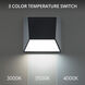 Atlantis LED 6 inch Black Outdoor Wall Light in 3500K, dweLED