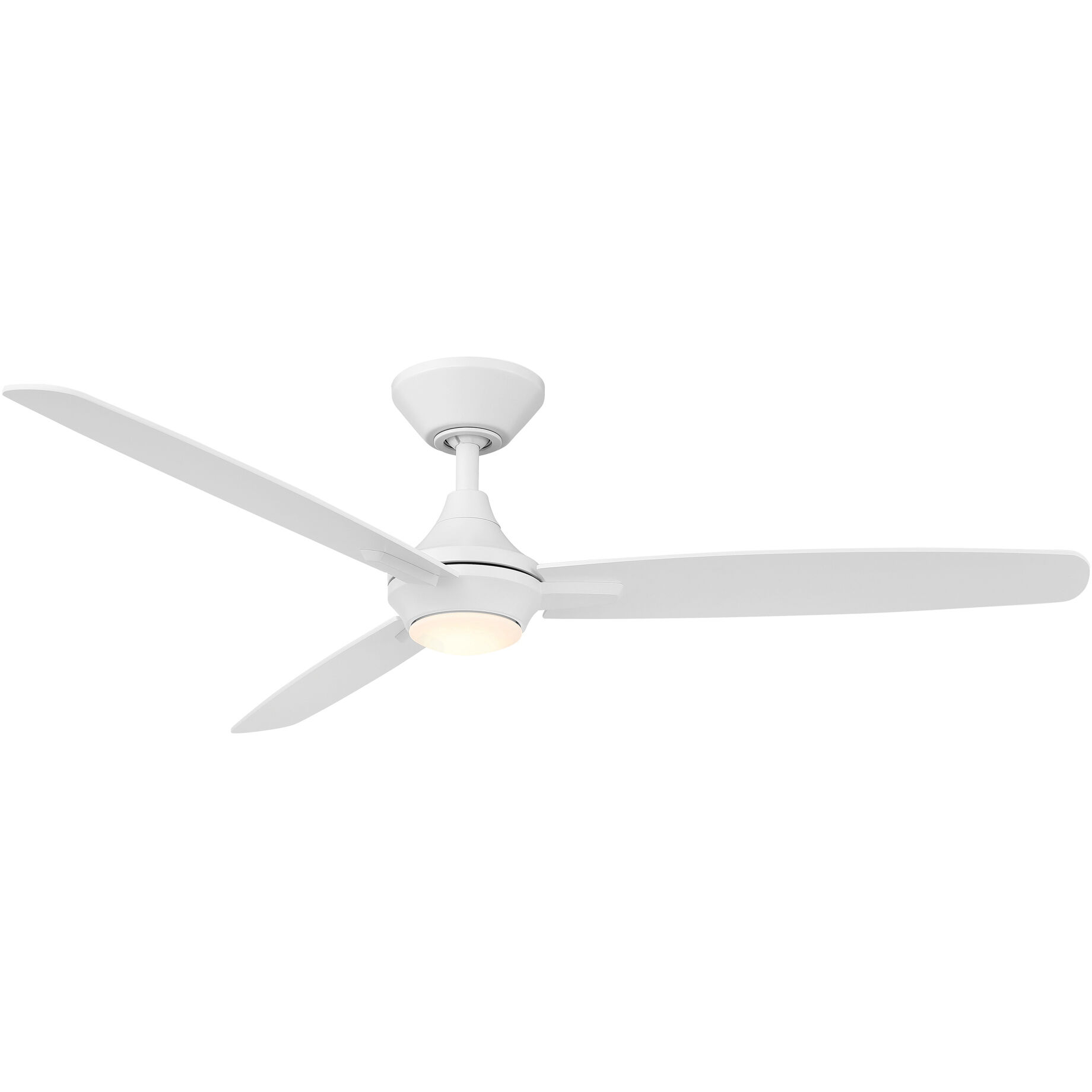 Blitzen 54 inch Matte White Downrod Ceiling Fans, Smart Fan