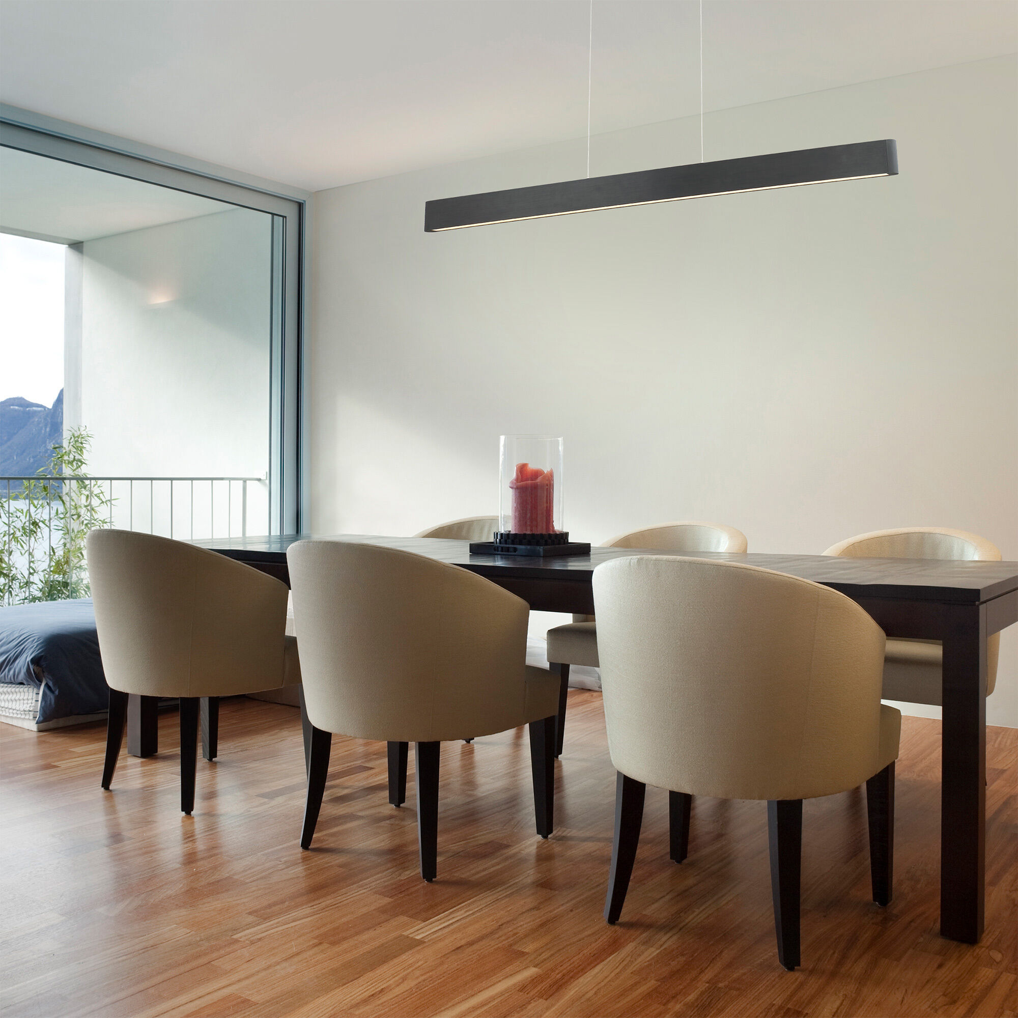 Volo LED 1.5 inch Brushed Aluminum Pendant Ceiling Light, dweLED