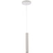 Silo 1 Light 120-277 VAC White/White Track Pendant Ceiling Light in 3000K