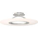 Elektron LED 28 inch Brushed Aluminum Semi-Flush Mount Ceiling Light, dweLED