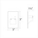 WAC 120V Step Light Anti Microbial LED 1.5 inch White ADA Step and Wall Light in 3000K Warm White LED, WAC Lighting