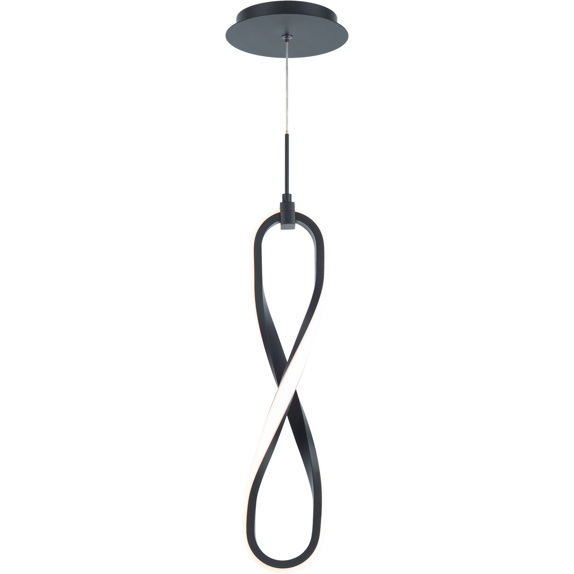 Marise LED 1 inch Black Mini-Pendant Ceiling Light, dweLED