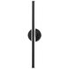 Bastone LED 26 inch Black Bath Vanity & Wall Light in 3000K, dweLED