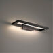 View LED 28 inch Black Bath Vanity & Wall Light in 2700K, 28in, dweLED