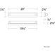 Jedi 1 Light 20 inch Black Bath Vanity Light Wall Light