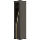 Cubical 12 7.4 watt Bronze Bollard Light in 3000K Warm White LED, WAC Landscape