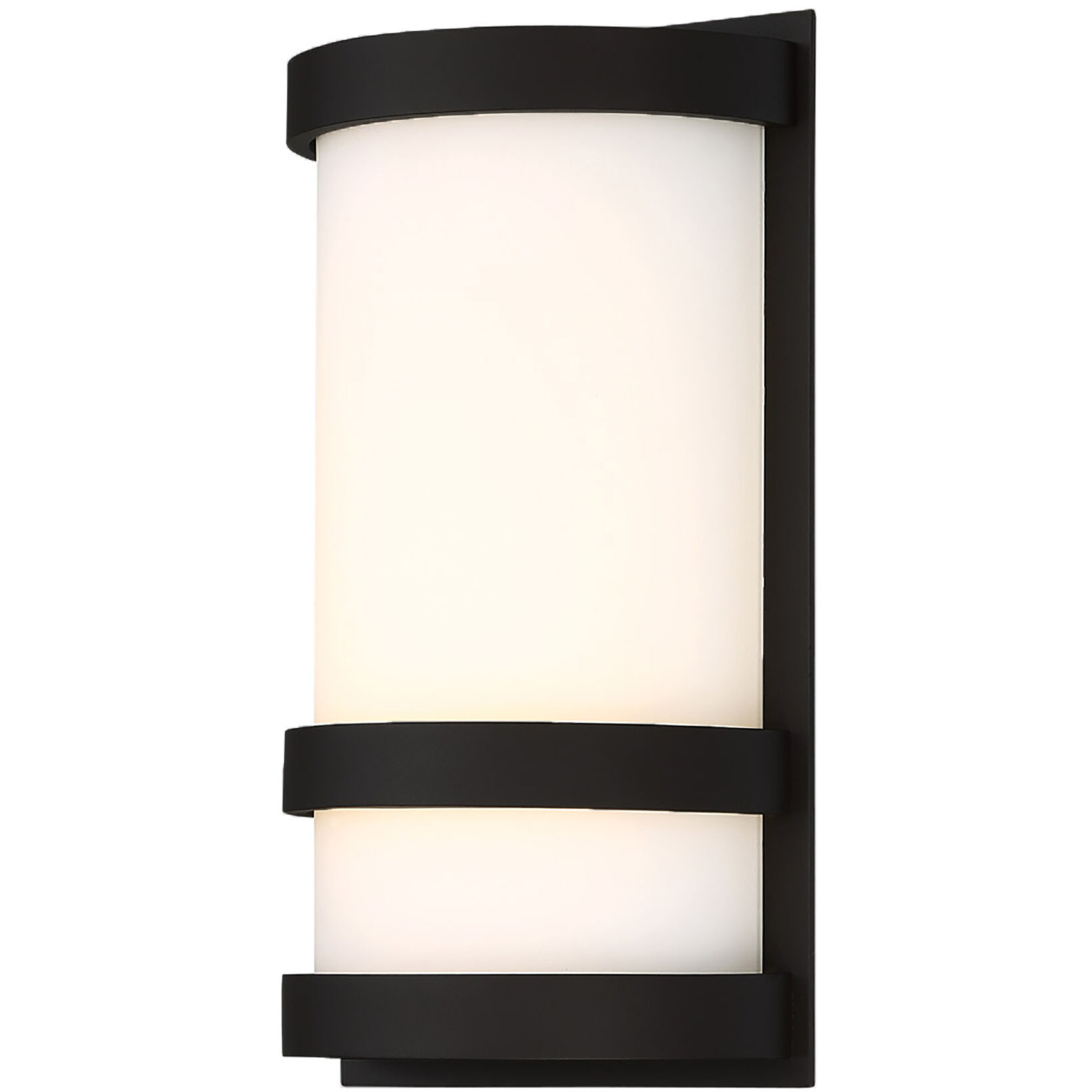 Latitude LED 10 inch Black Outdoor Wall Light, dweLED
