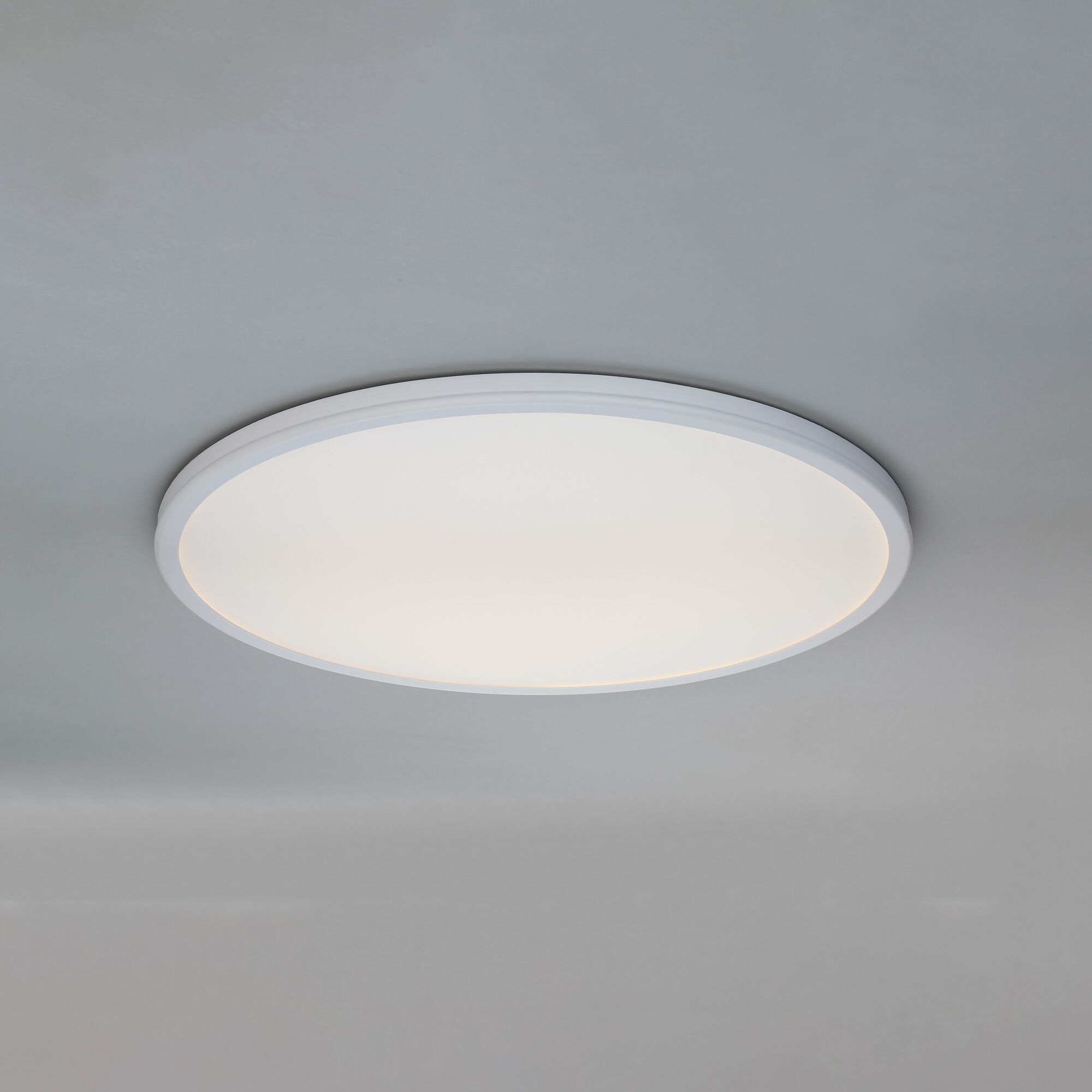Geos LED 22.13 inch White Flush Mount Ceiling Light in 3000K, dweLED