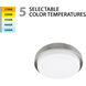 Lithium LED 11.89 inch Brushed Nickel Flush Mount Ceiling Light