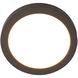 Round LED 5.25 inch Bronze Flush Mount Ceiling Light in 3500K