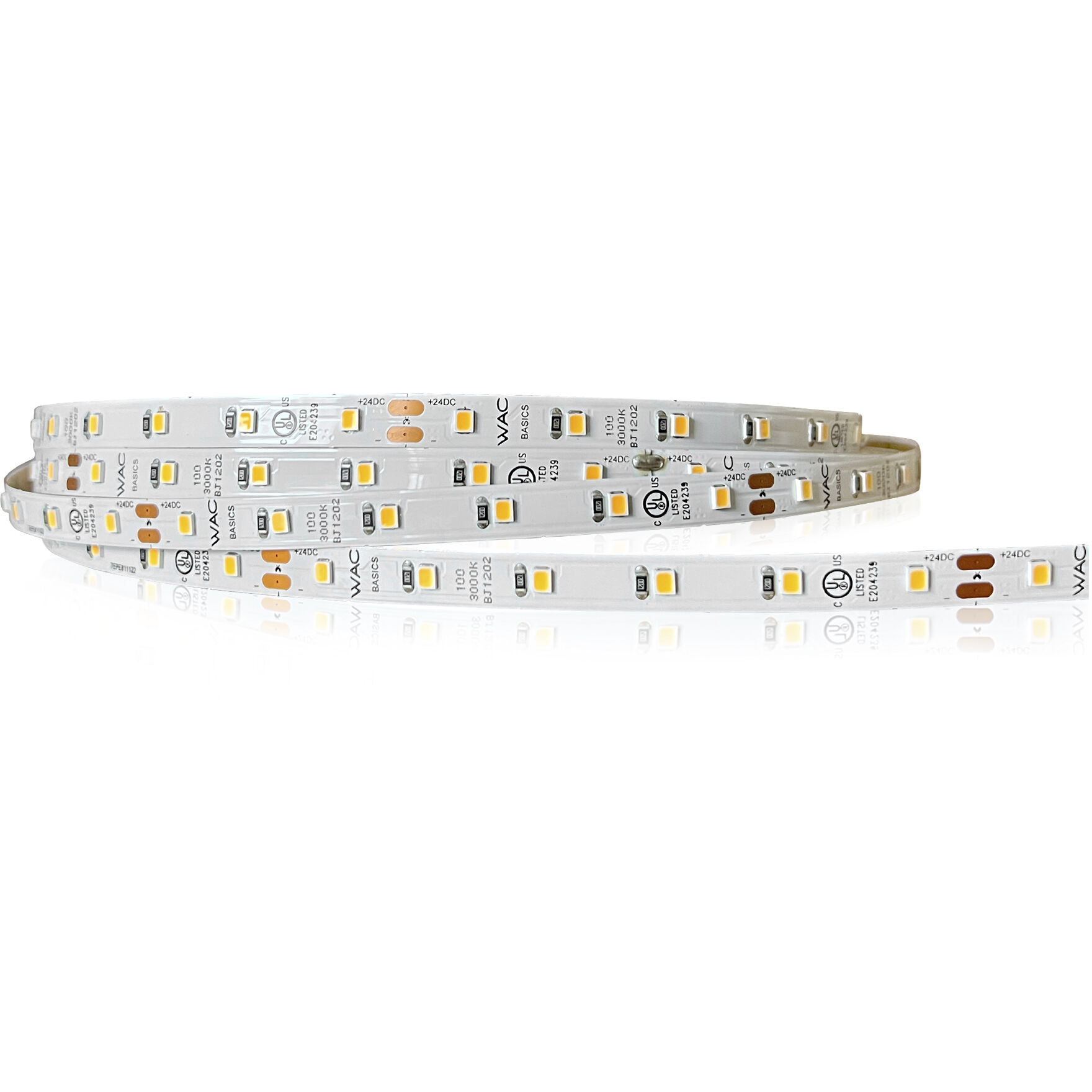 Basics 24 LED 1200 inch White LED Tape Lighting in 2700K, 100ft, WAC Lighting