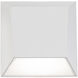 Atlantis LED 6 inch White Outdoor Wall Light in 3000K, dweLED