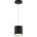 Cloak LED 4.63 inch Black Pendant Ceiling Light in 3000K, dweLED