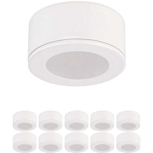 Mini Puck 10 Light 24 White Puck Lighting Ceiling Light, 10 Pack