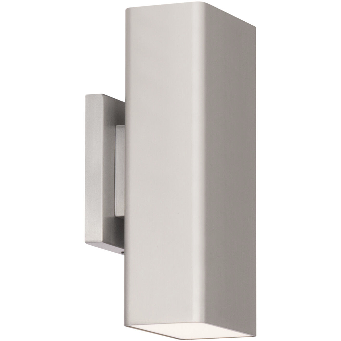 Edgey LED 10 inch Brushed Aluminum Outdoor Wall Light in 3500K, dweLED