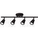Solo 4 Light 120 Black Fixed Rail Ceiling Light, WAC Limited