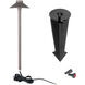 Tiki 12 6.5 watt Solid Brass Coated in Bronze Path Lighting in 3000K, Bronze on Brass, Path and Area Light, WAC Landscape