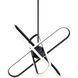 Valerius LED 21 inch Black Pendant Ceiling Light, dweLED