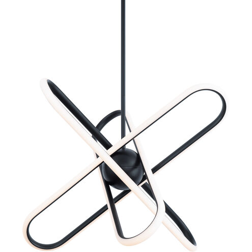 Valerius LED 21 inch Black Pendant Ceiling Light, dweLED