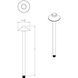Interpath 12 2.5 watt Bronze Path and Area Light in 2700K Warm LED, WAC Landscape