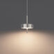 Pierce LED 7 inch Brushed Nickel Mini-Pendant Ceiling Light, dweLED