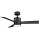 San Francisco 44 inch Matte Black Downrod Ceiling Fans, Smart Fan