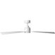 Clean 52 inch Matte White Downrod Ceiling Fans, Smart Fan