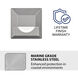 Inground Recessed Light 12 4 watt Stainless Steel Path Indicator Light in 3000K Warm White LED, WAC Landscape