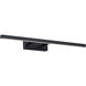 Parallax LED 24 inch Black Bath Vanity & Wall Light in 2700K, dweLED
