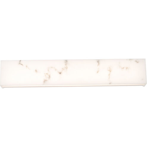 Museo LED 28 inch White Bath Vanity & Wall Light, dweLED