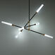 Houdini LED 30.75 inch Black Aged Brass Pendant Ceiling Light, dweLED