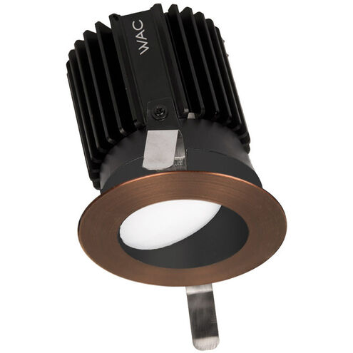 Volta LED Copper Bronze Recessed Lighting in Narrow, 85, 3500K, Round