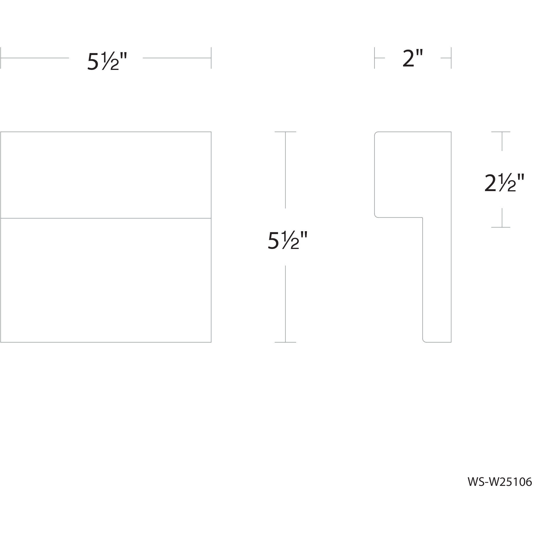 Balance LED 6 inch White Outdoor Wall Light in 3000K, dweLED