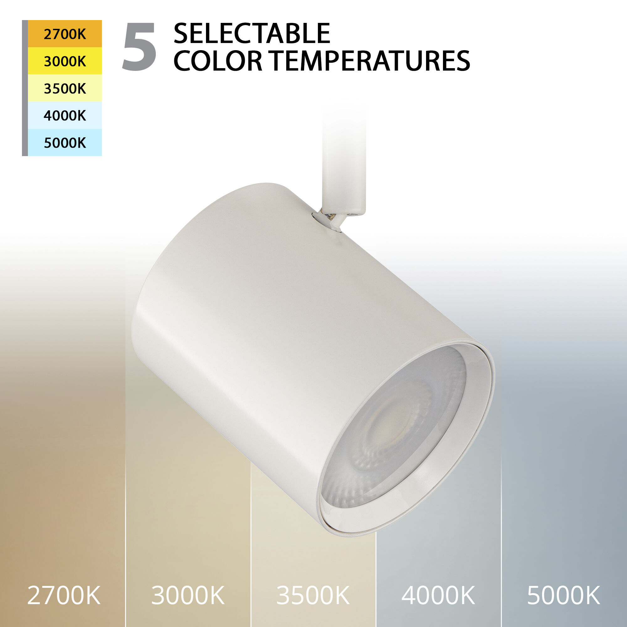 Charge 1 Light 120 White H Track Fixture Ceiling Light, WAC Limited