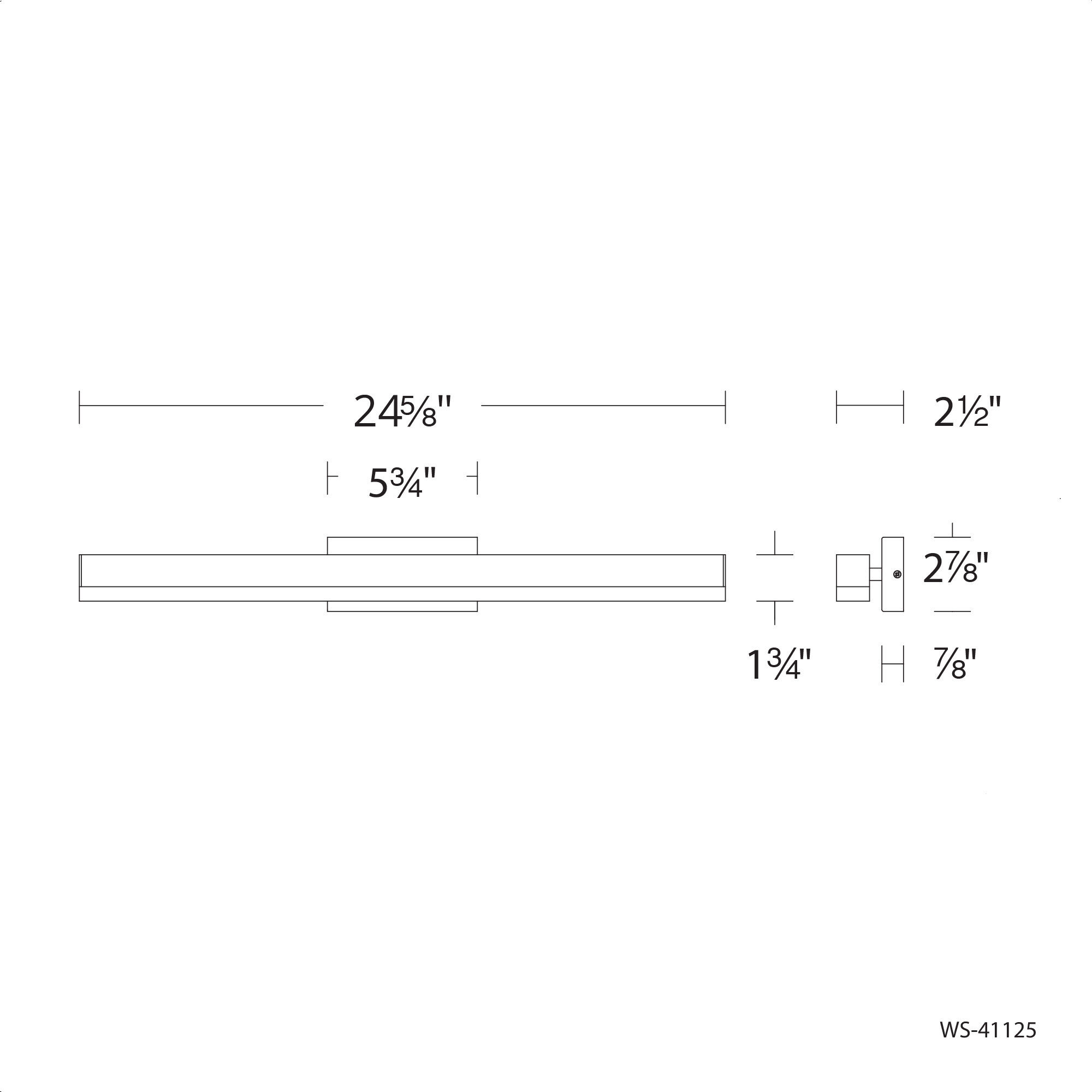 Styx LED 25 inch Brushed Aluminum Bath Vanity & Wall Light, dweLED